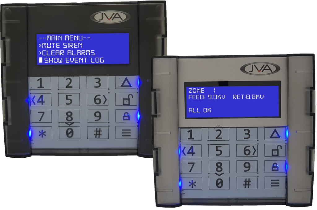 JVA Z Range 4 Line Menu driven LCD Keypad
