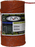 Electric Fence Poliwire / Poly Wire, 0.1”  diameter, 1640 foot roll - ORANGE or WHITE